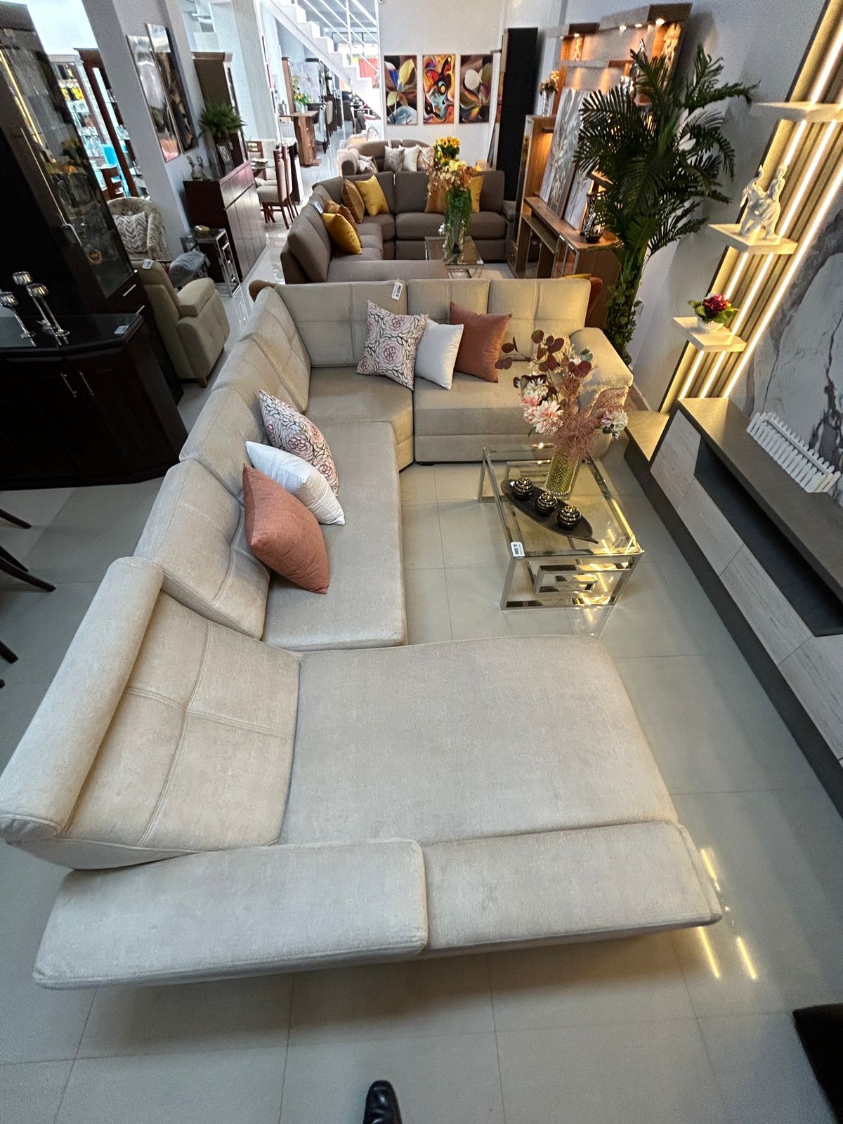 Seccional Lucia, Dorado beige