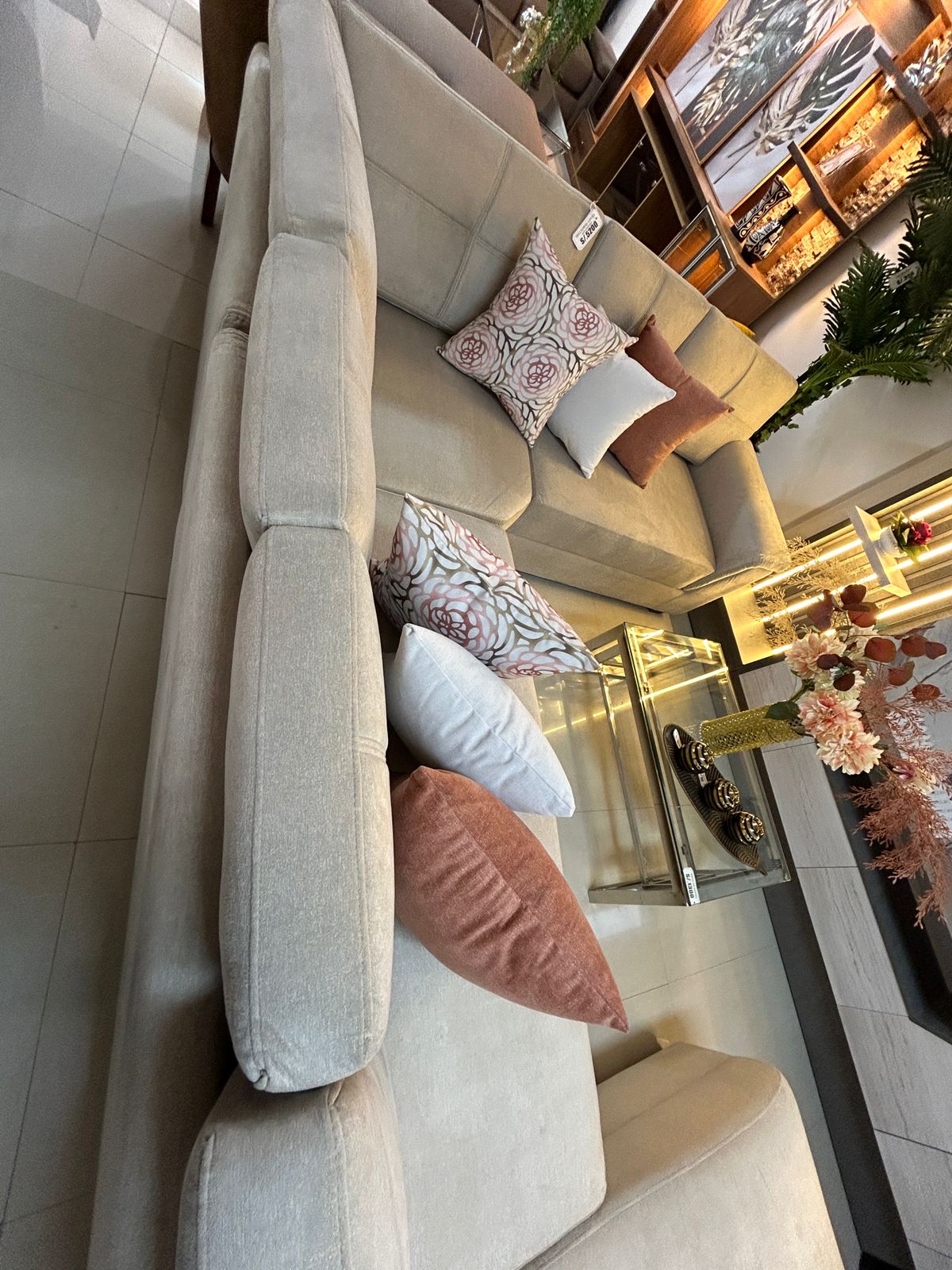 Seccional Lucia, Dorado beige
