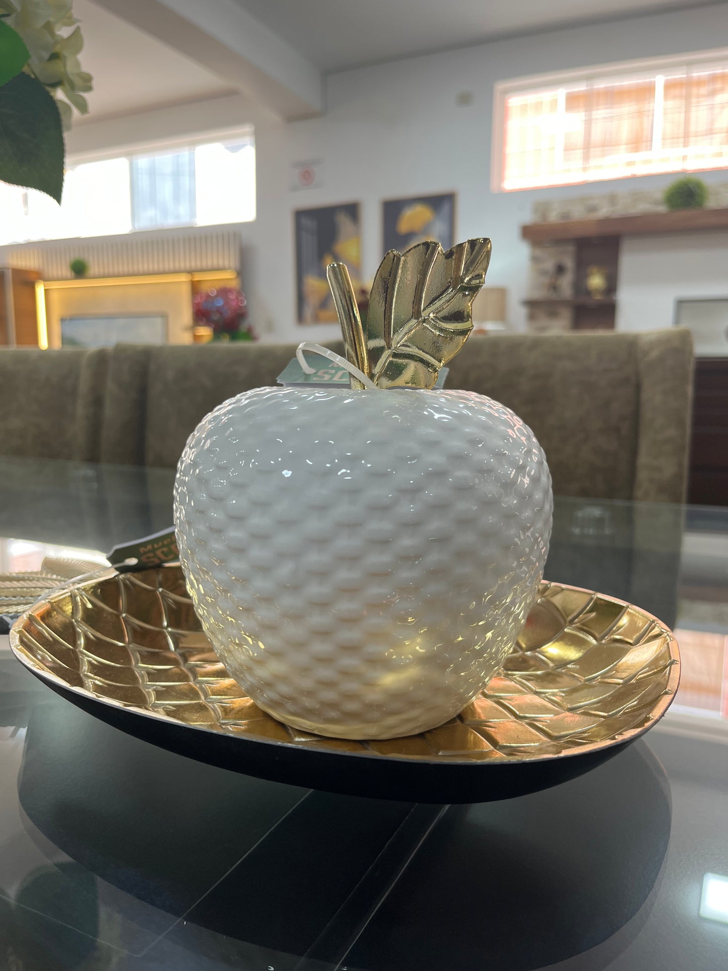 Manzana decorativa Blanca