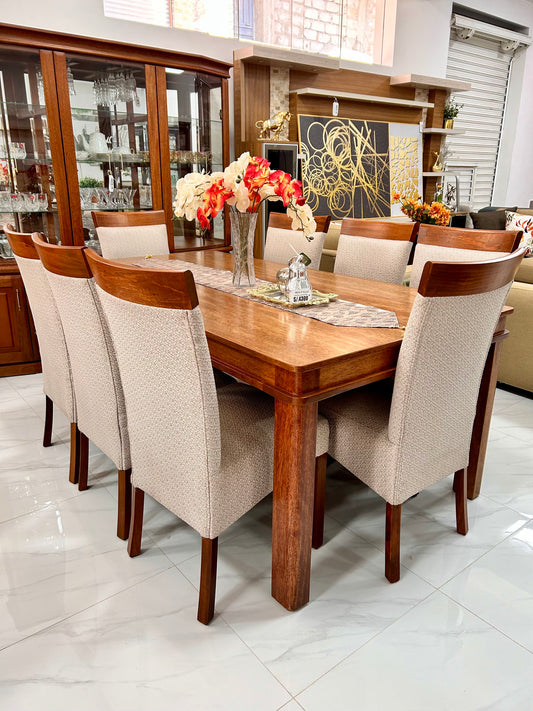 Mesa Tablero liso de 6 sillas